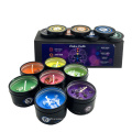 Wholesale Crystal Aromatherapy Private Label Soy Wax Scented Tin Chakra Candles